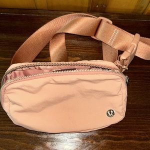 Rose gold lululemon crossbody bag